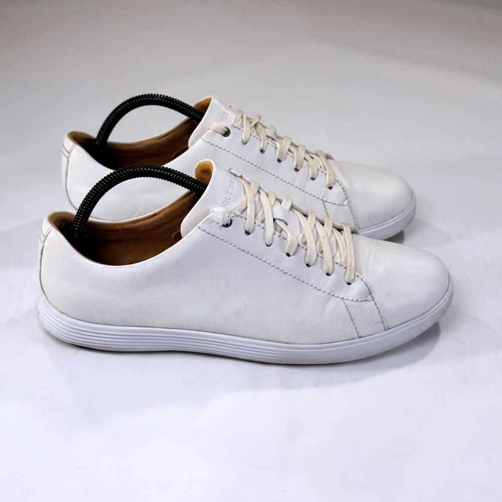 Cole Haan Grand Crosscourt Sneaker Womens 11 White Leather Low Casual Minimalist - Picture 10 of 10
